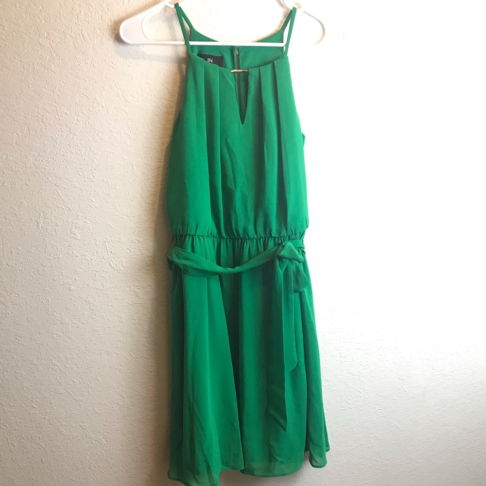 IN San Francisco emerald green dress